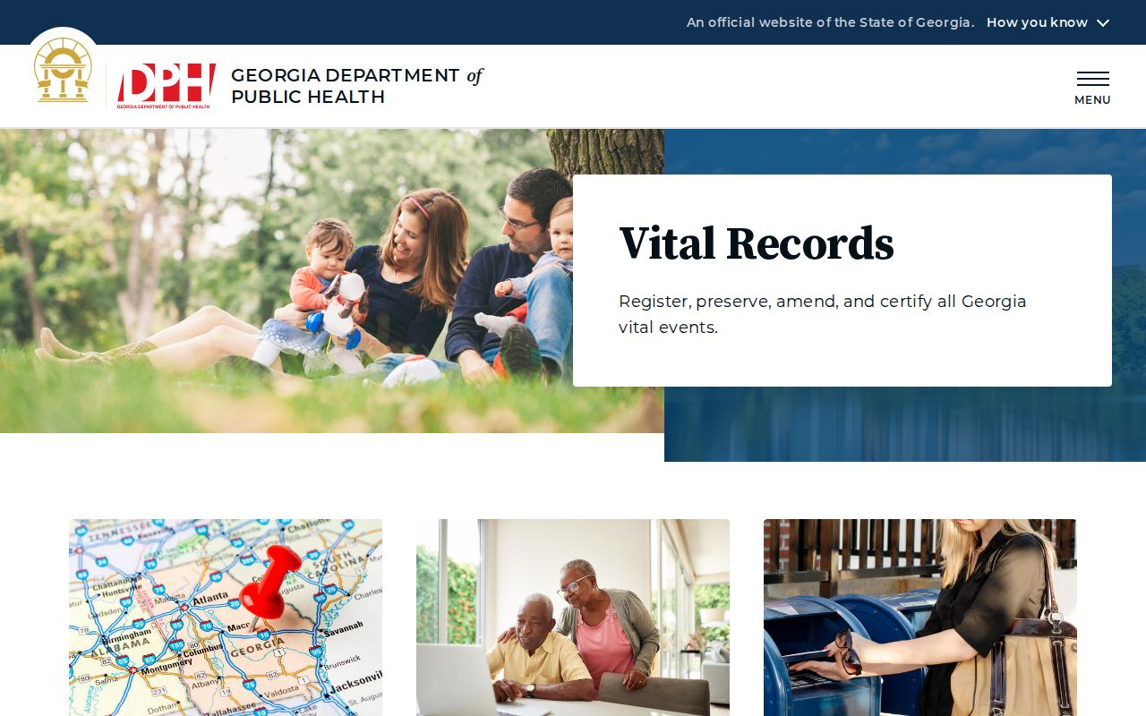 Georgia Vital Records hub for Tucker resident event records