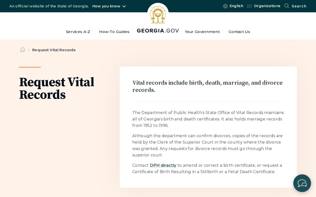 Georgia vital records request options used to close a Tucker family-history trail