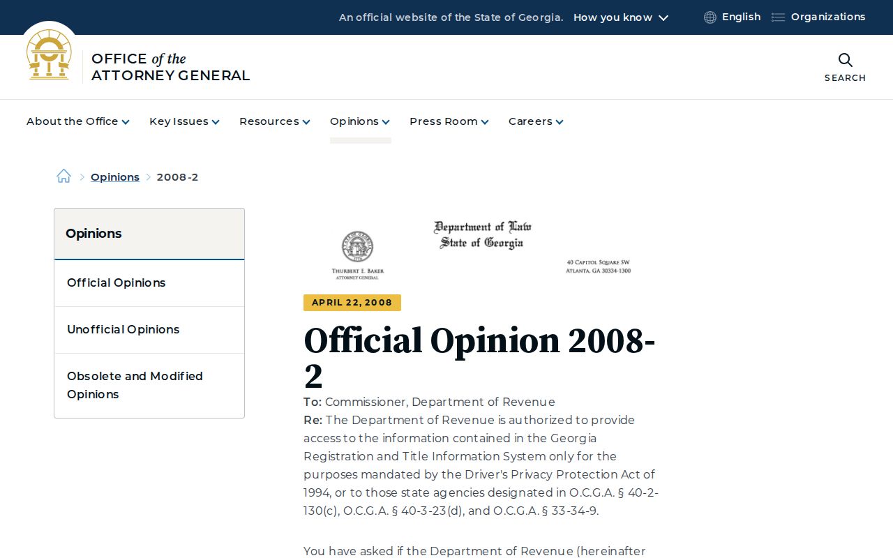 Georgia motor vehicle privacy guidance for the Tucker ZIP code directory