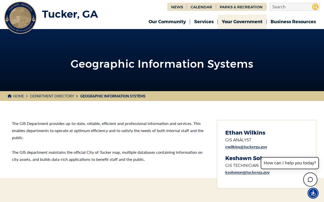 Tucker GIS applications used to compare ZIP codes and city boundaries